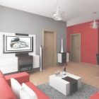 Grey Red Living Room Ideas