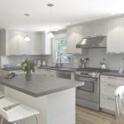 White Kitchen Cabinets With Grey Countertops