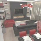 Red Black And White Living Room Ideas