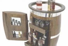 Oak Barrel Drinks Cabinet
