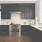 Black Kitchen Cabinets White Subway Tile