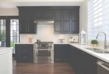 Black Kitchen Cabinets White Subway Tile