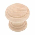 Unfinished Wood Cabinet Knobs