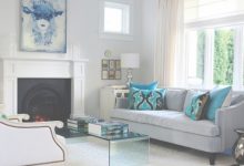 Turquoise And White Living Room Ideas
