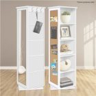 Swivel Storage Cabinet With Mirror