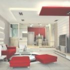 White And Red Living Room Ideas