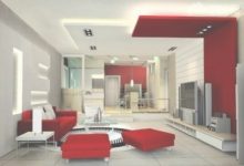 White And Red Living Room Ideas