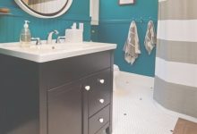 Black And White And Teal Bathroom Ideas