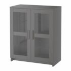 Black Cabinet With Glass Doors