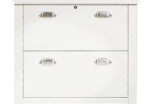 White Wood Lateral File Cabinet