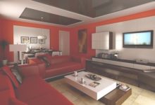 Modern Red Living Room Ideas