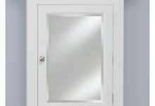 White Recessed Medicine Cabinet With Mirror