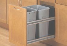 Kitchen Cabinet With Trash Bin