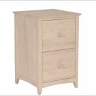 Unfinished Wood File Cabinet 2 Drawer