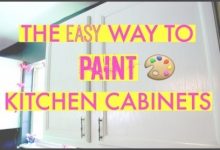Quick And Easy Way To Paint Kitchen Cabinets
