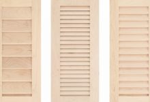 Small Louvered Cabinet Doors