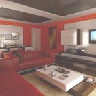 Ideas For Red Living Rooms