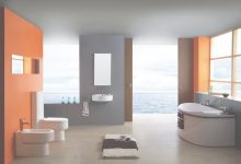 Orange And Gray Bathroom Ideas