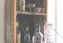 Liquor Cabinet Wall Mounted
