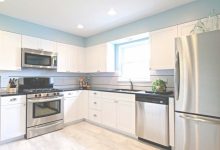 White Cabinets Stainless Appliances