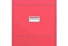 Filing Cabinet Red