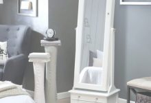 Floor Standing Mirror Jewellery Cabinet