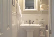 Bathroom Storage Ideas With Pedestal Sink