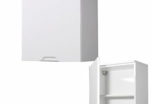 White High Gloss Bathroom Wall Cabinets
