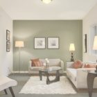 Green Living Room Walls