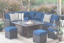 Outdoor Furniture With Blue Cushions