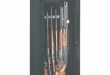 American Furniture Classics 916 16 Gun Metal Cabinet