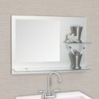 Frameless Beveled Bathroom Mirror