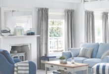 Gray And Blue Living Room