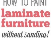 How To Paint Laminate Furniture Without Sanding