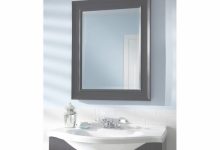 Black Framed Bathroom Mirror