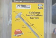 What Screws To Use For Hanging Cabinets