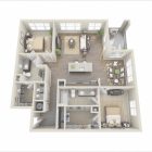Two Bedroom Apartment Layout