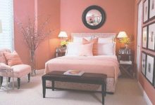Peach And Gold Bedroom