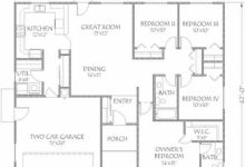 Square 4 Bedroom House Plans