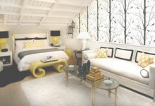 Black And White Bedroom With A Pop Of Color