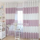 Purple And White Bedroom Curtains