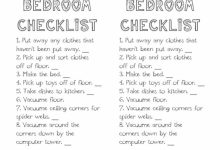 Daily Bedroom Cleaning Checklist