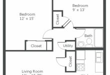2 Bedroom Flat House Plans