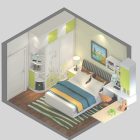 Bedroom Layout 3D