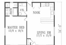 1 Bedroom Bungalow House Plans