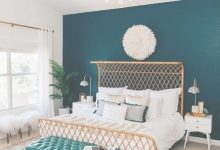 Teal Accent Wall Bedroom