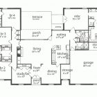 Single Story 5 Bedroom House Floor Plans