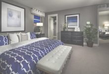 Royal Blue And Grey Bedroom