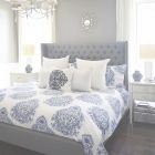 Blue Grey And White Bedroom