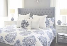 Blue Grey And White Bedroom